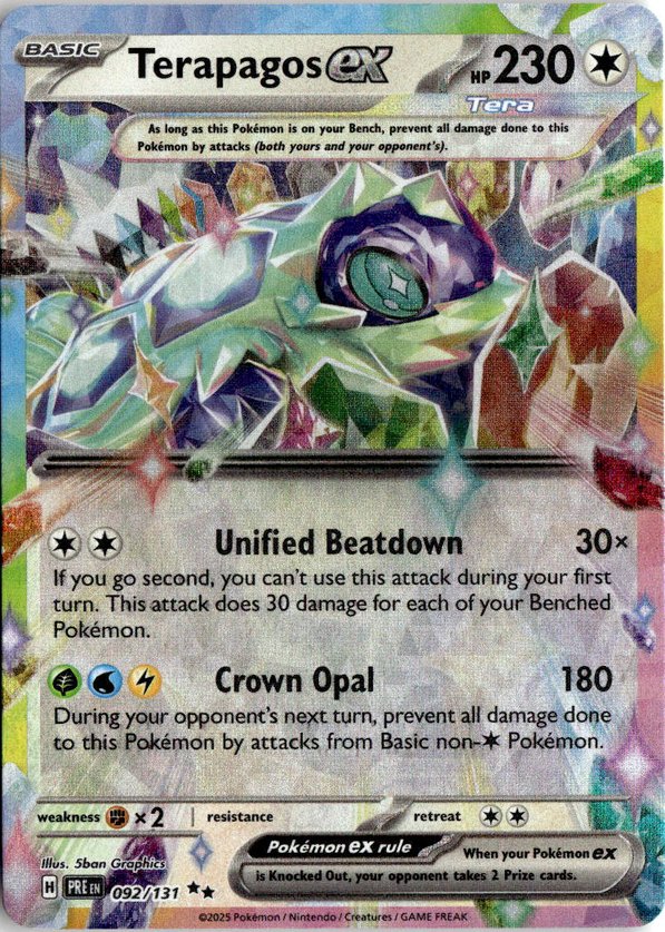 2026 Pokemon Mega Evolution Terapagos Ex graded slab