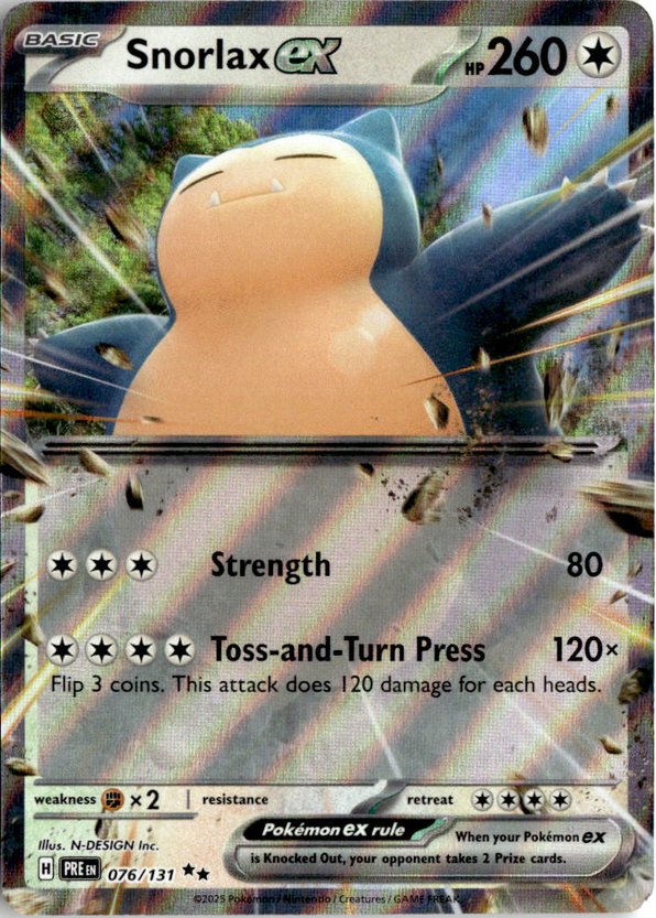 2025 Pokemon Scarlet And Violet SnorlaxEX graded slab