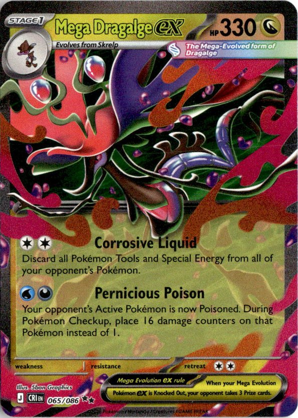 2026 Pokemon Mega Evolution Mega DragalgeEX graded slab