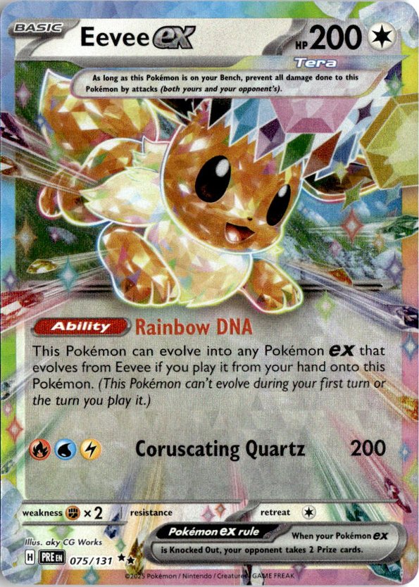 2025 Pokemon Scarlet And Violet EeveeEX graded slab