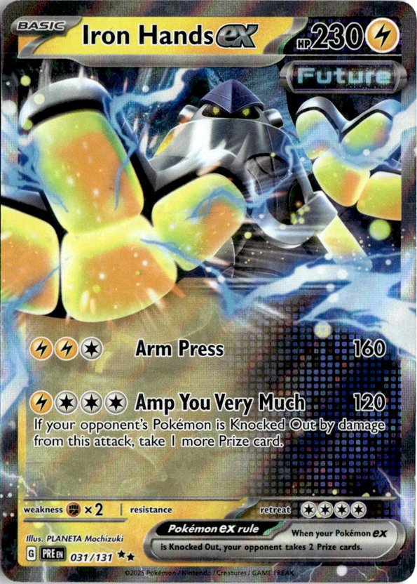 2025 Pokemon Scarlet And Violet Iron Hands Ex graded slab