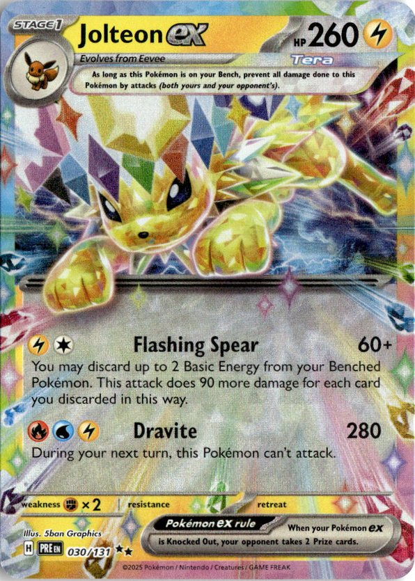 2025 Pokemon Pre En JolteonEX graded slab