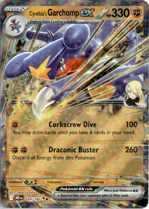 2025 Pokemon Dri En Cynthia'S Garchomp Ex graded slab