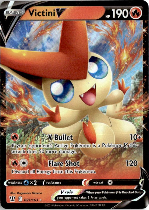 2021 Pokemon Sword And Shield VictiniV graded slab
