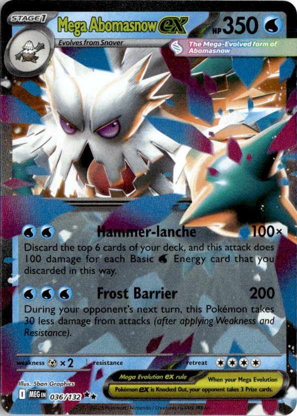 2025 Pokemon Mega Evolution Mega Abomasnow Ex graded slab