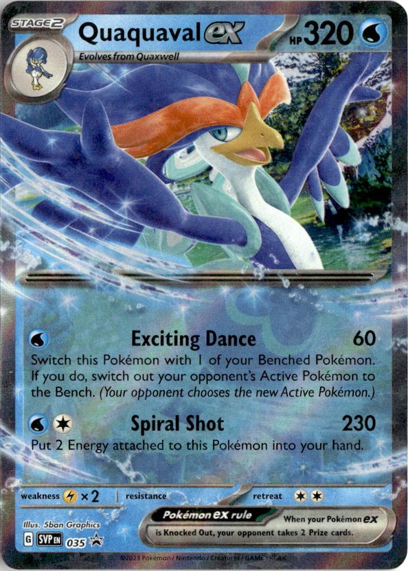 2022 Pokemon Scarlet And Violet Quaquaval Ex graded slab