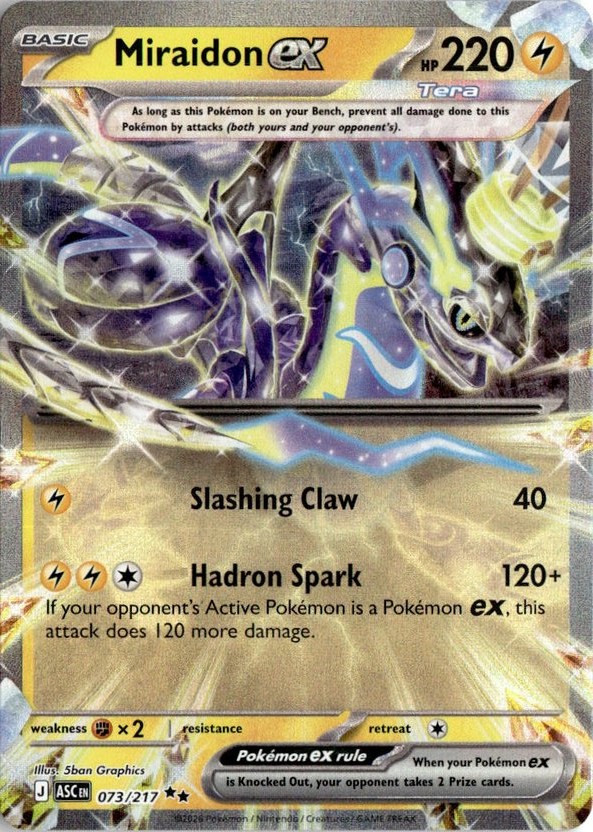 2026 Pokemon Mega Evolution MiraidonEX graded slab