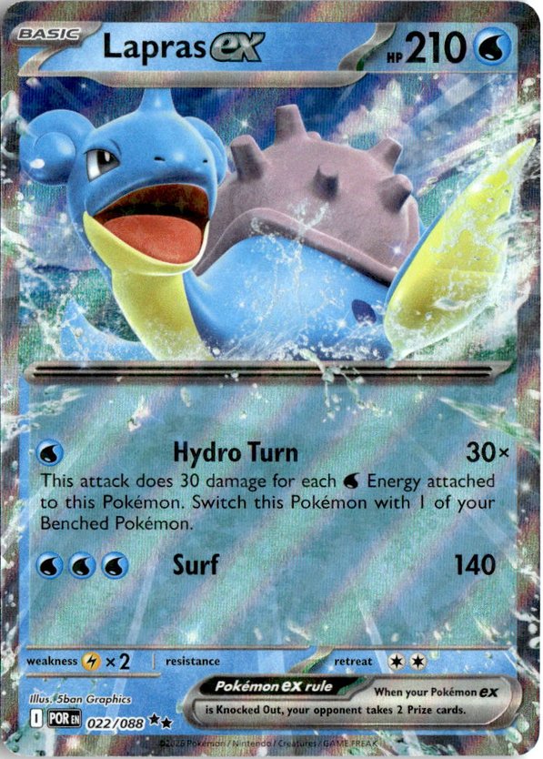 2026 Pokemon Mega Evolution Lapras Ex graded slab