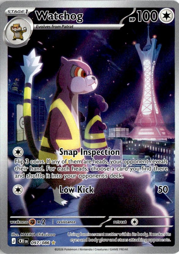 2026 Pokemon Mega Evolution Watchog graded slab