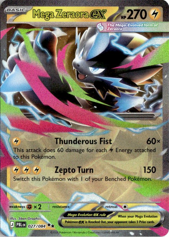2026 Pokemon Mega Evolution Mega ZeraoraEX graded slab