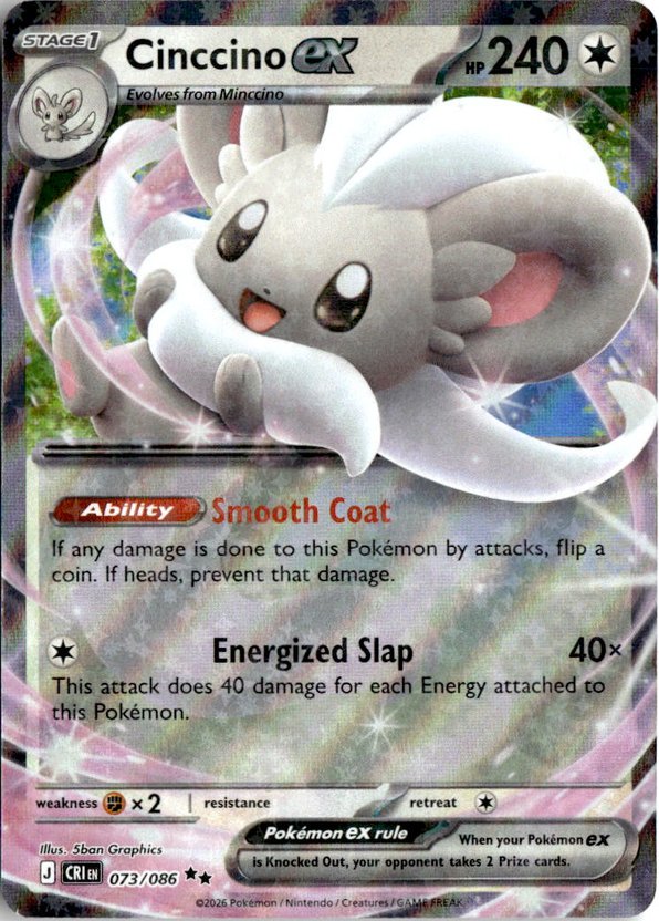 Cinccino Ex graded slab