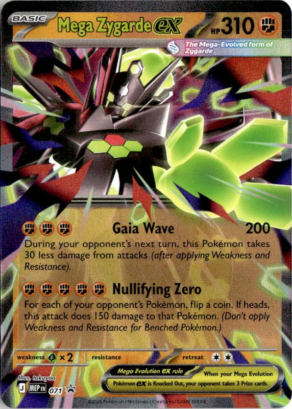 2026 Me Mega Evolution Promo Mega Zygarde Ex graded slab