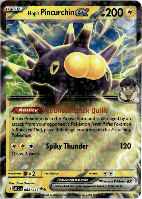 2026 Pokemon Mega Evolution Hop's PincurchinEX graded slab