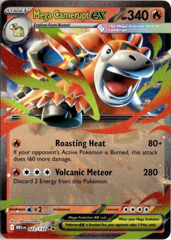 Mega Camerupt Ex graded slab