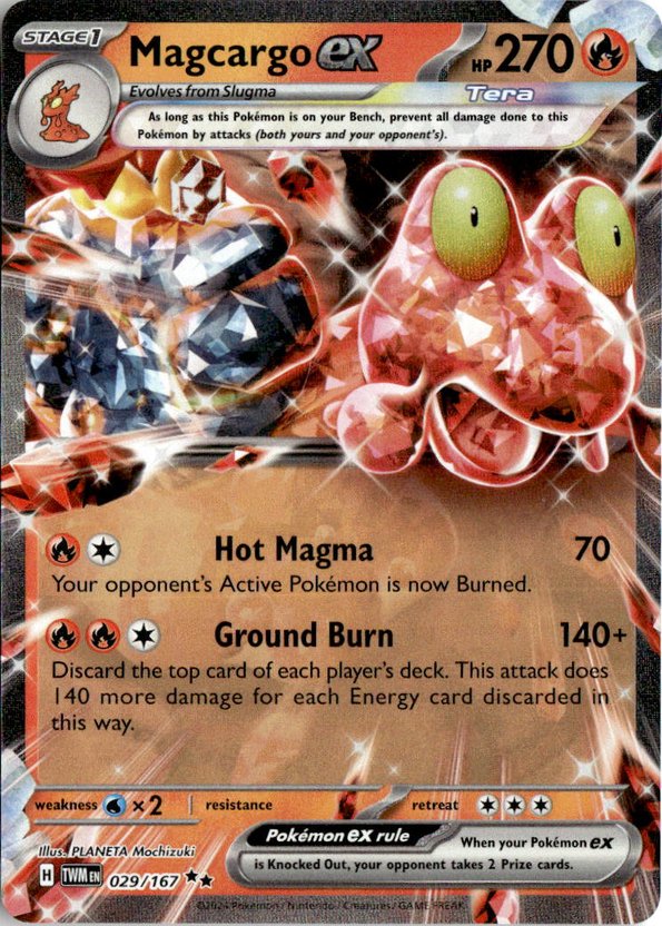 2024 Pokemon Scarlet And Violet Magcargo Ex graded slab