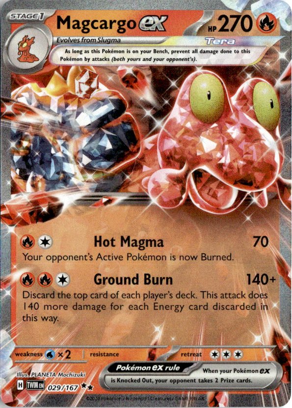 2024 Pokemon Scarlet And Violet Magcargo Ex graded slab