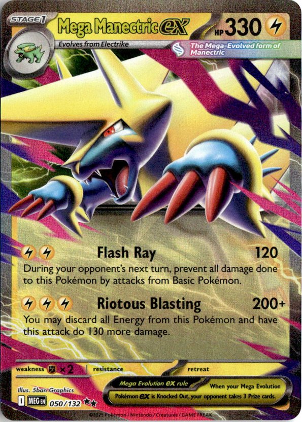 2025 Pokemon Mega Evolution Mega Manectric Ex graded slab
