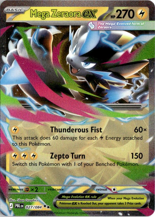 2026 Pokemon Mega Evolution Mega ZeraoraEX graded slab