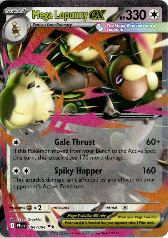 2025 Pokemon Mega Evolution Mega Lopunny Ex graded slab