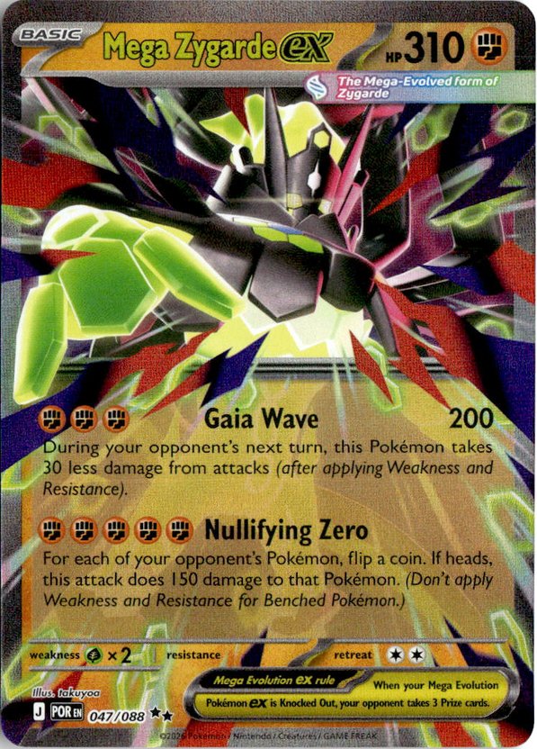 Mega Zygarde Ex graded slab