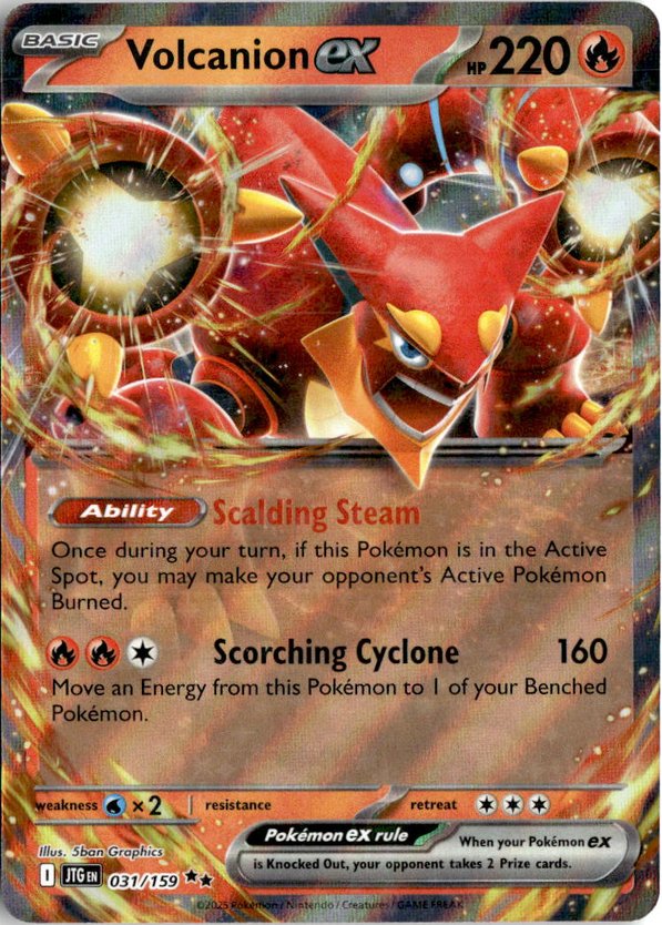 2025 Pokemon Scarlet And Violet VolcanionEX graded slab