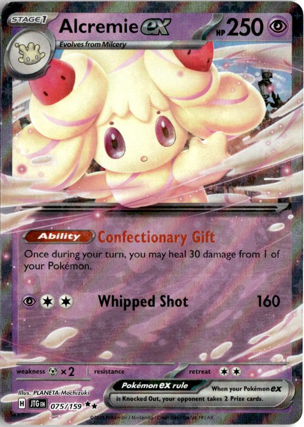 2025 Pokemon Scarlet And Violet AlcremieEX graded slab