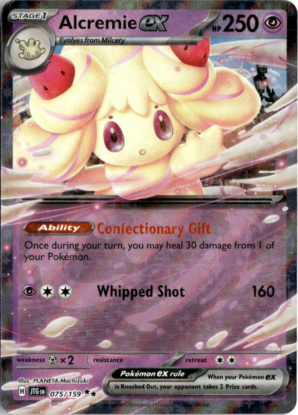 2025 Pokemon Scarlet And Violet AlcremieEX graded slab