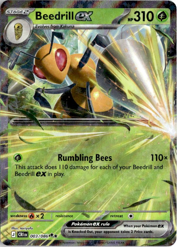 2026 Pokemon Mega Evolution Beedrill Ex graded slab