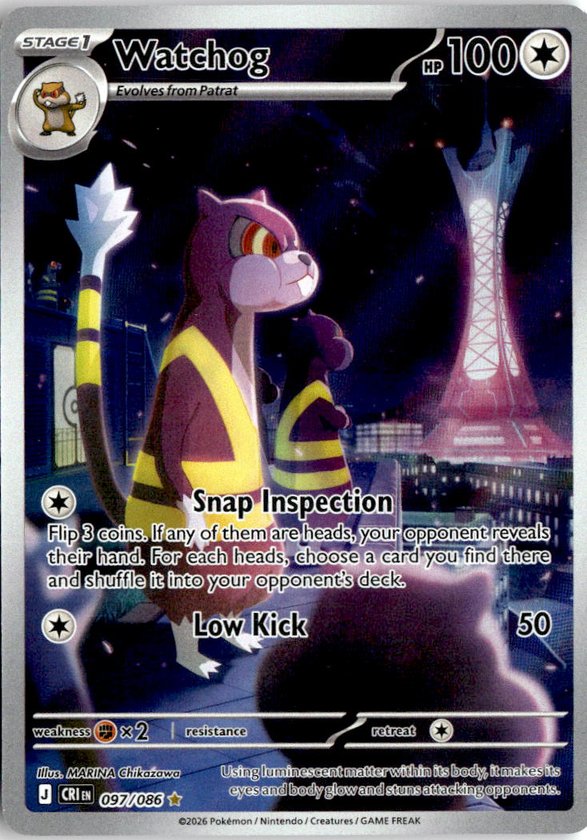 2026 Pokemon Mega Evolution Watchog graded slab
