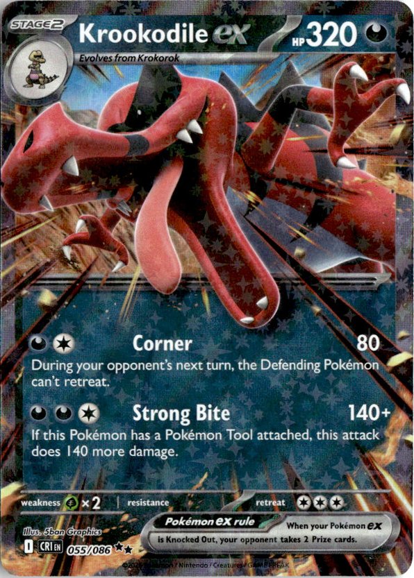2026 Pokemon Mega Evolution KrookodileEX graded slab