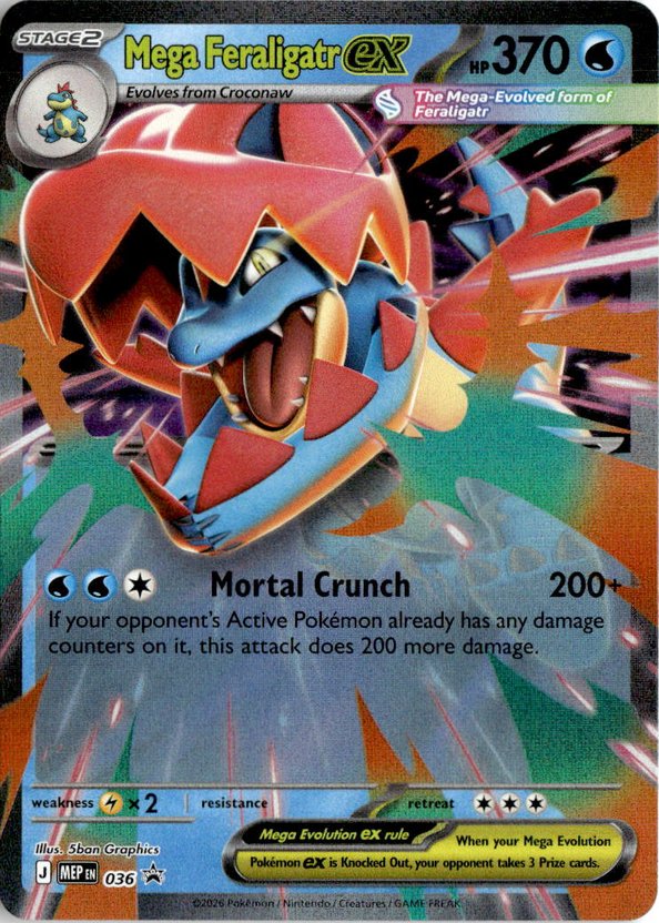 Mega Feraligatr Ex graded slab