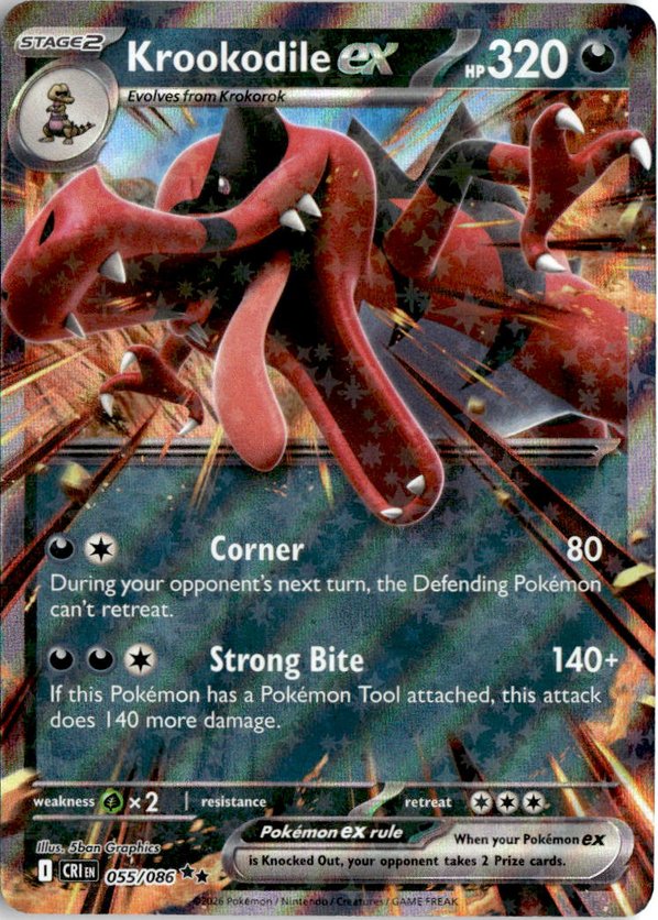2026 Pokemon Mega Evolution KrookodileEX graded slab