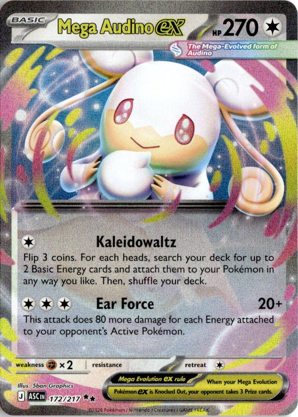 2026 Pokemon Mega Evolution Mega AudinoEX graded slab