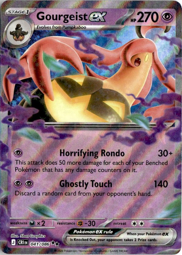 2026 Pokemon Mega Evolution Gourgeist Ex graded slab