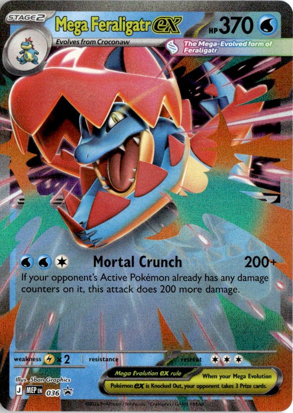 2025 Pokemon Mega Evolution Mega Feraligatr Ex graded slab