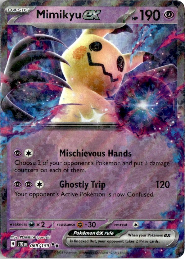 2025 Pokemon Scarlet And Violet MimikyuEX graded slab
