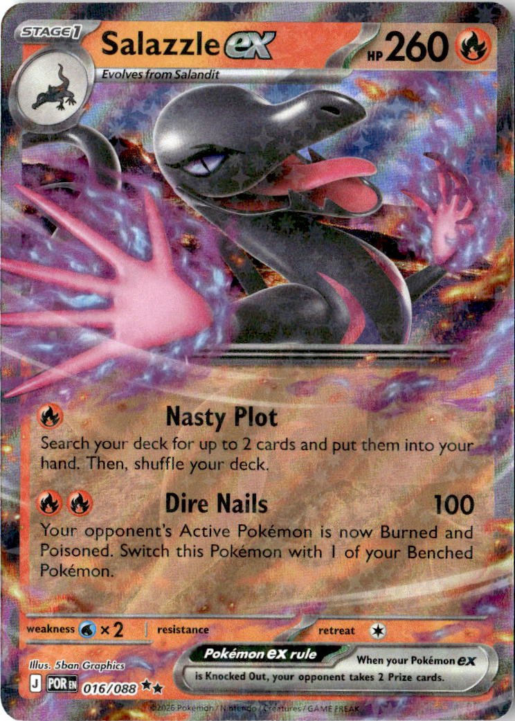 2026 Pokemon Mega Evolution Salazzle Ex graded slab