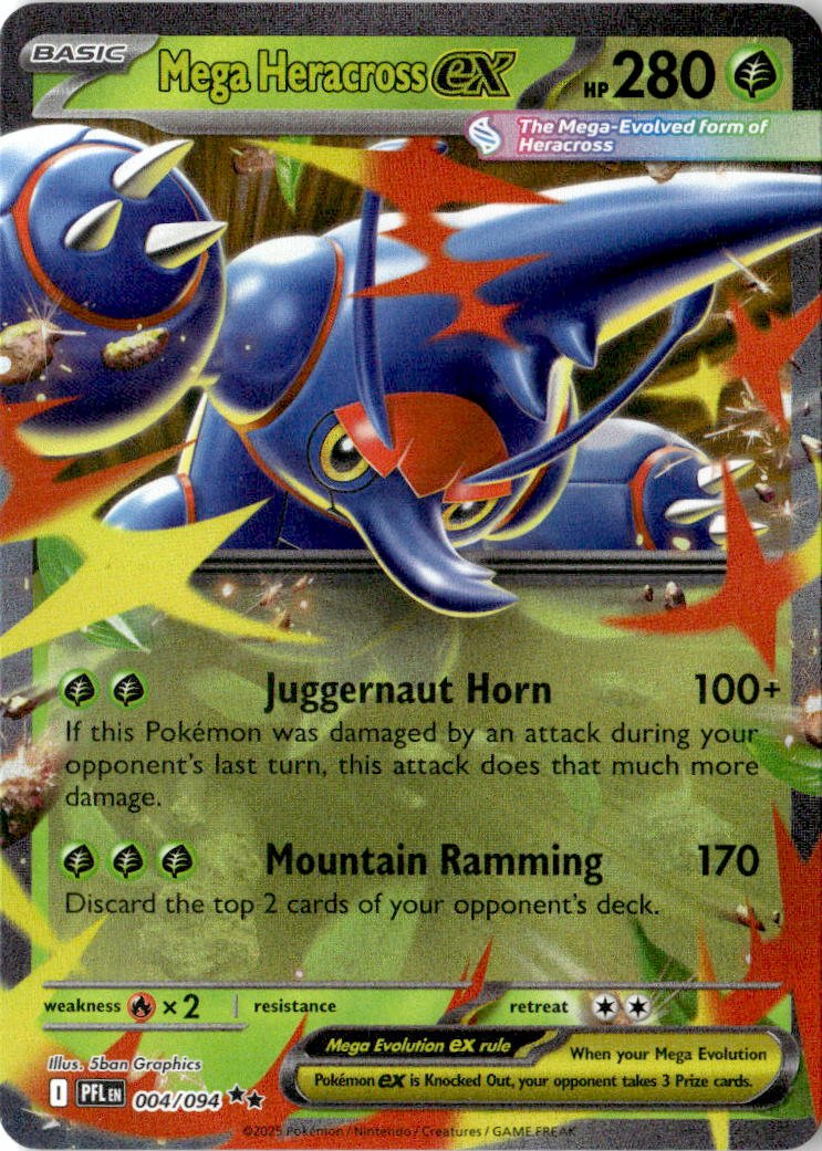 2025 Pokemon Mega Evolution Mega Heracross Ex graded slab