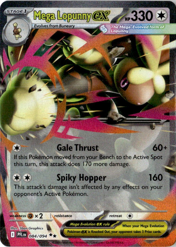 2025 Pokemon Mega Evolution Mega LopunnyEX graded slab