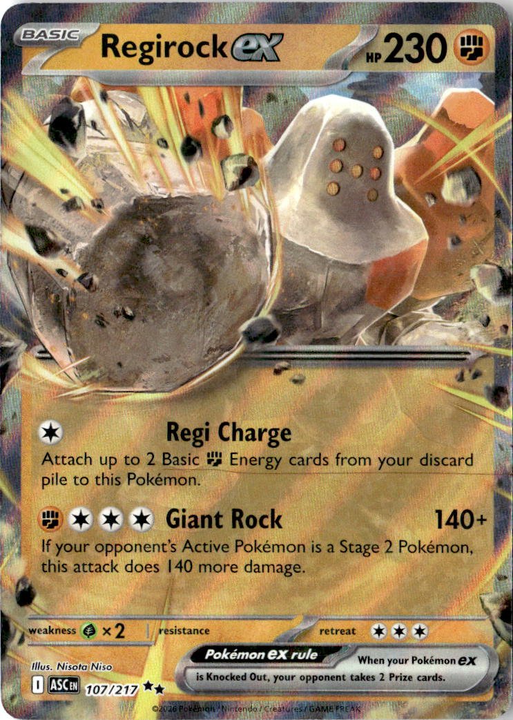 2025 Pokemon Scarlet And Violet RegirockEX graded slab