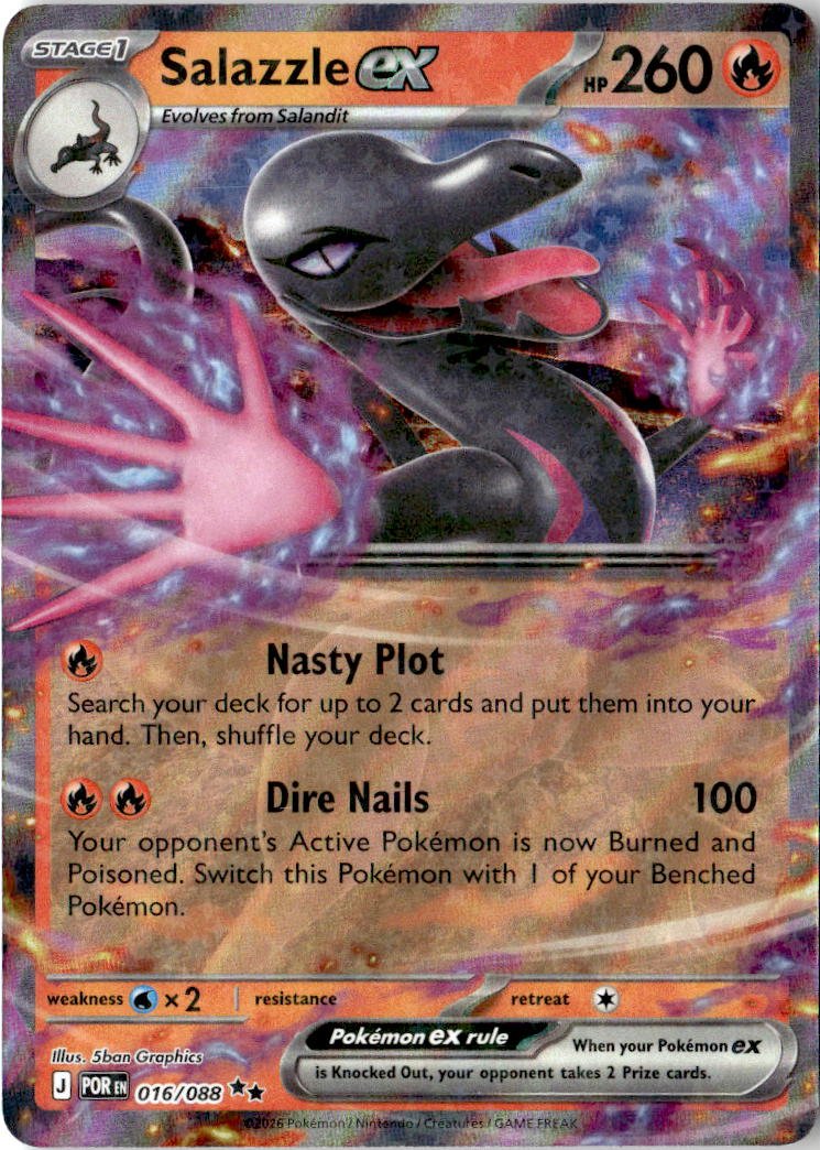 2026 Pokemon Mega Evolution SalazzleEX graded slab