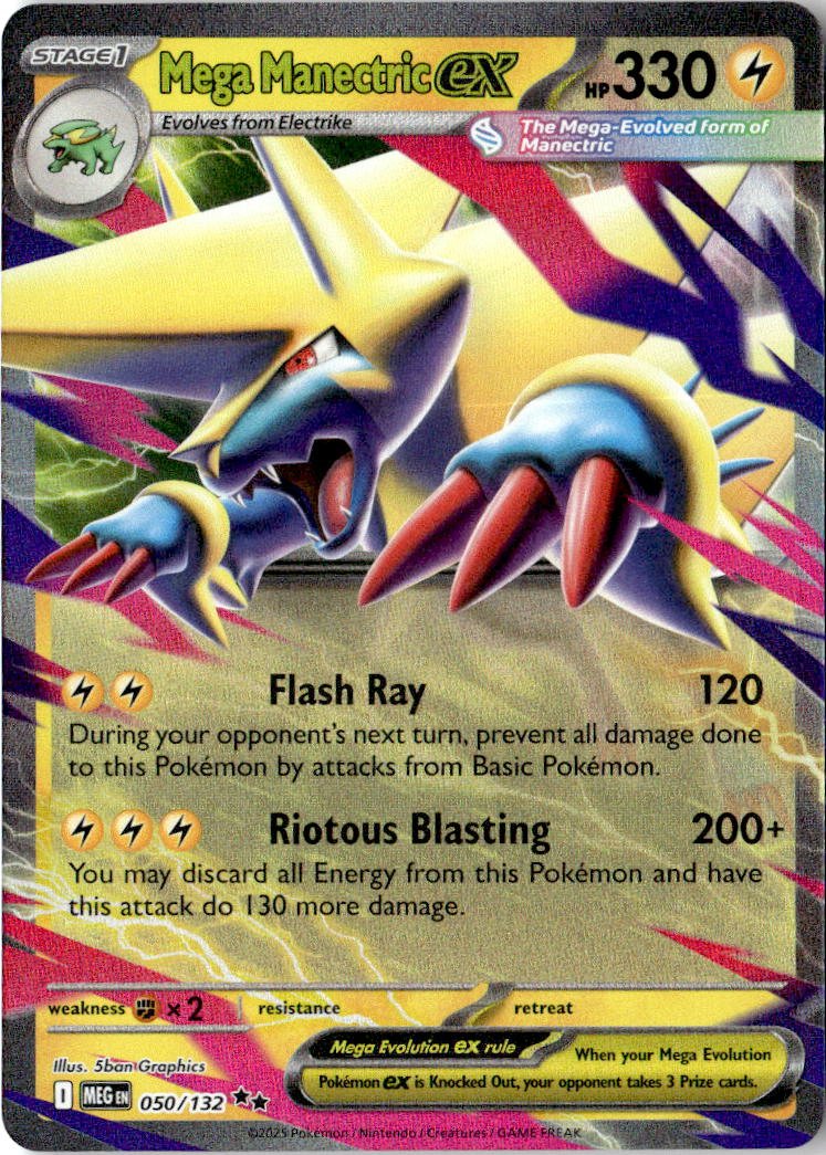 2025 Pokemon Mega Evolution Mega Manectric Ex graded slab