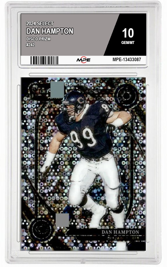 2024 SELECT DISCO PRIZM #242 DAN HAMPTON MPE 10 GEM/MT — graded card auctioned from the MPE vault