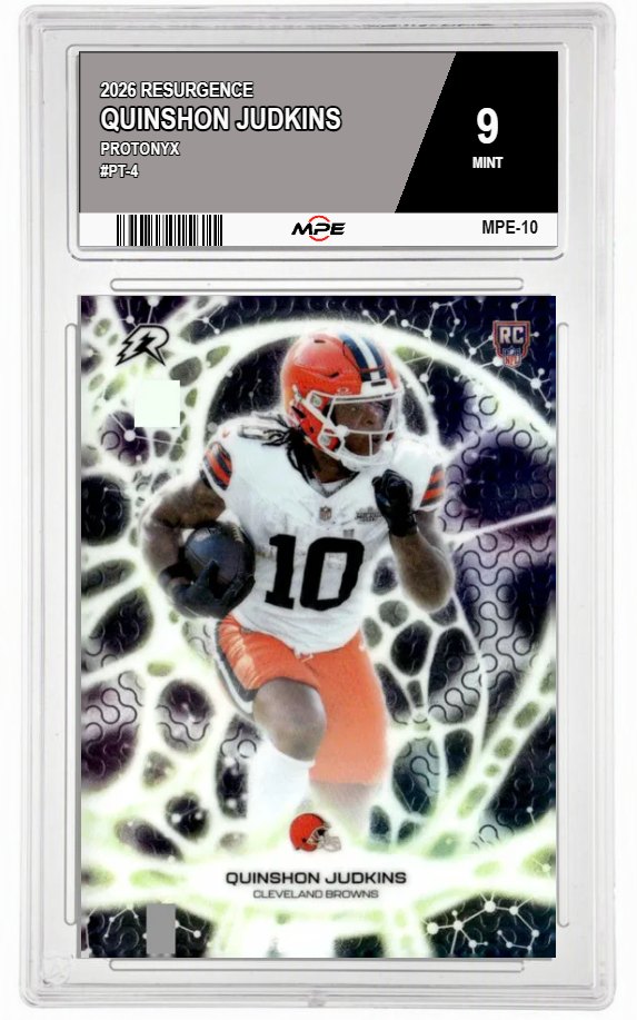 2026 RESURGENCE PROTONYX #PT-4 QUINSHON JUDKINS MPE 9 MINT — graded card auctioned from the MPE vault