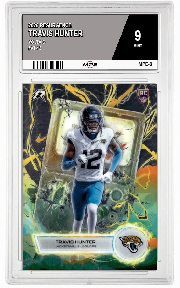 2026 RESURGENCE VOLTAIC #VT-13 TRAVIS HUNTER MPE 9 MINT — graded card auctioned from the MPE vault