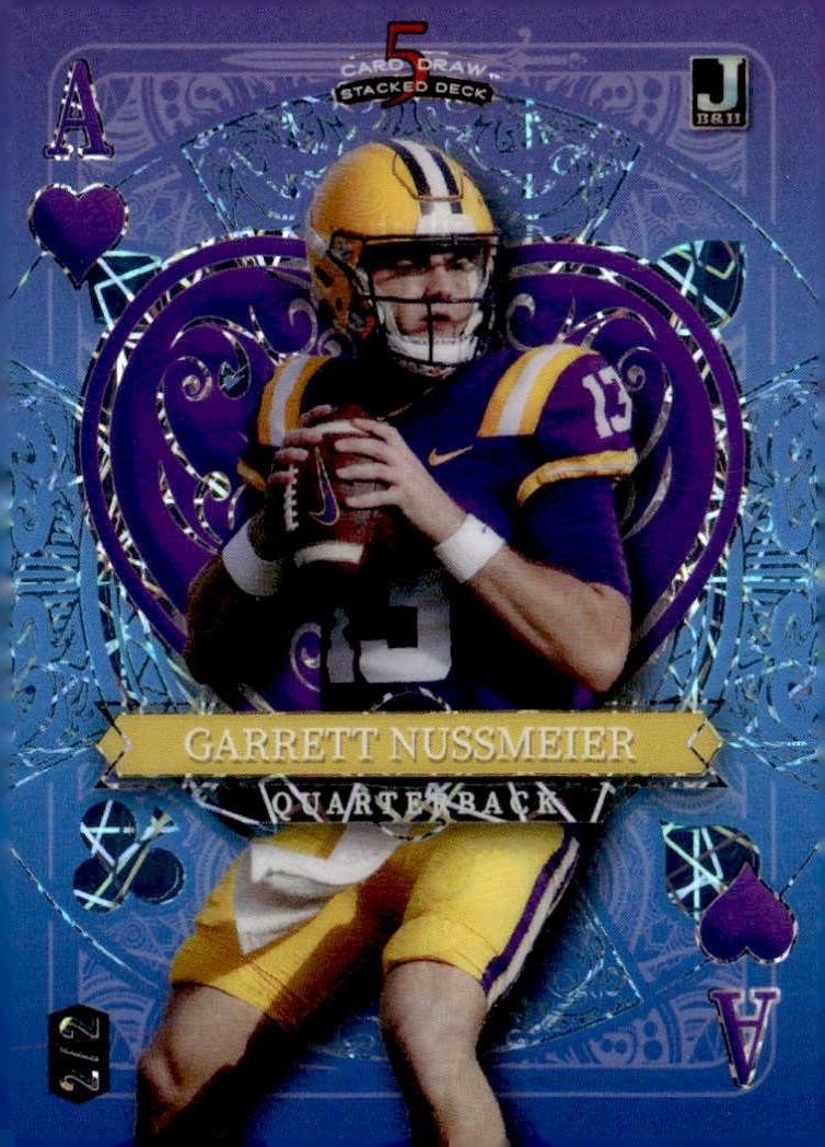 2024 Wild Card Garrett Nussmeier graded slab