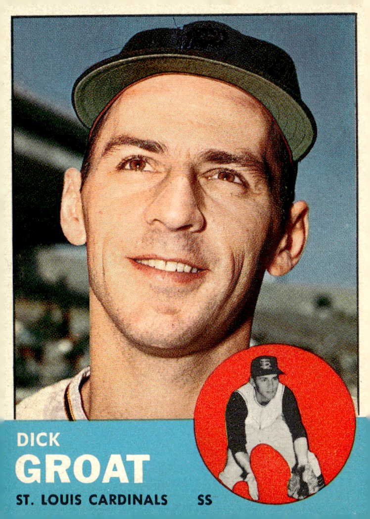 1963 Topps Dick Groat graded slab