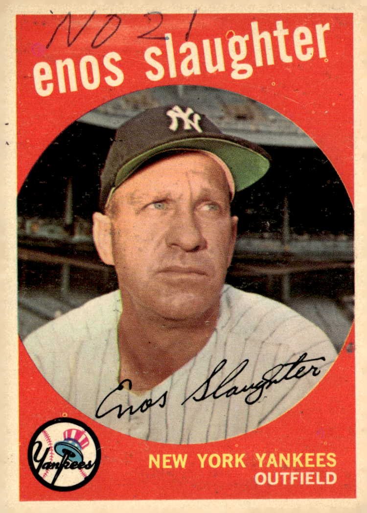 1959 Topps Enos Slaughter graded slab