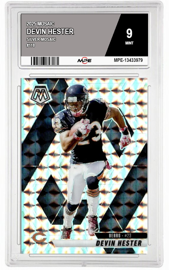 2025 MOSAIC SILVER MOSAIC #118 DEVIN HESTER MPE 9 MINT — graded card auctioned from the MPE vault