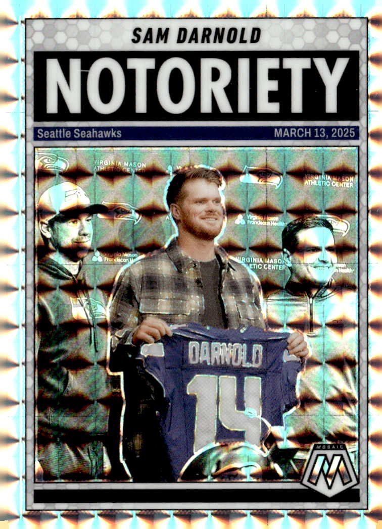 2025 Mosaic Sam Darnold graded slab